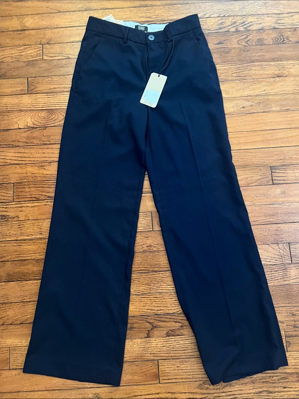 Scotch & Soda Women's Wide Leg Pants in Navy